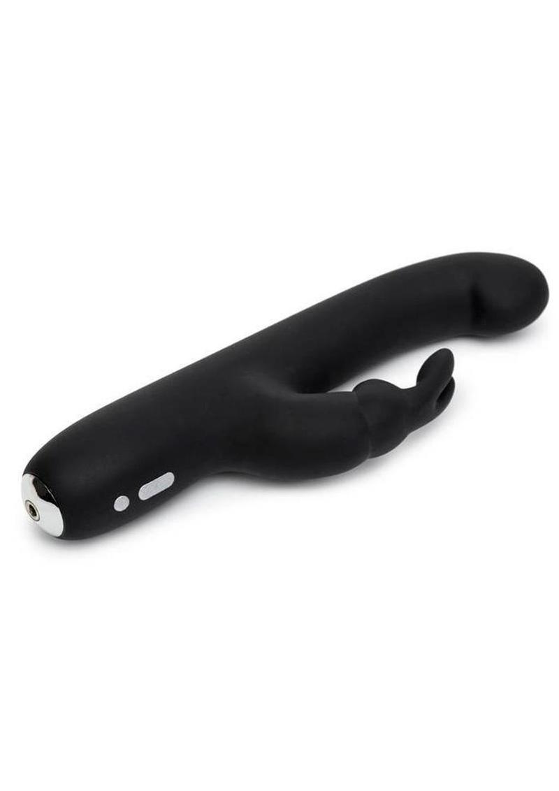 Happy Rabbit Slimline G-Spot Silicone Rabbit Vibrator - Black