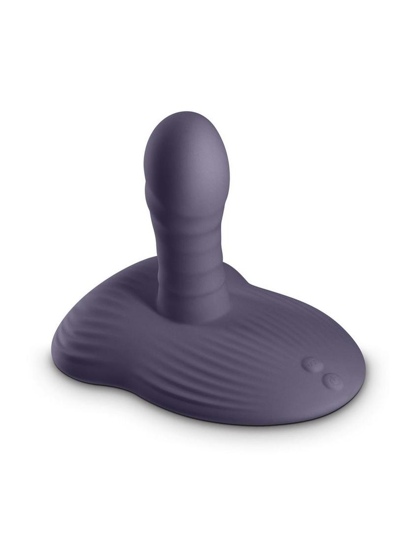 Inya Thrust and Grind Rechargeable Silicone Vibrator - Purple