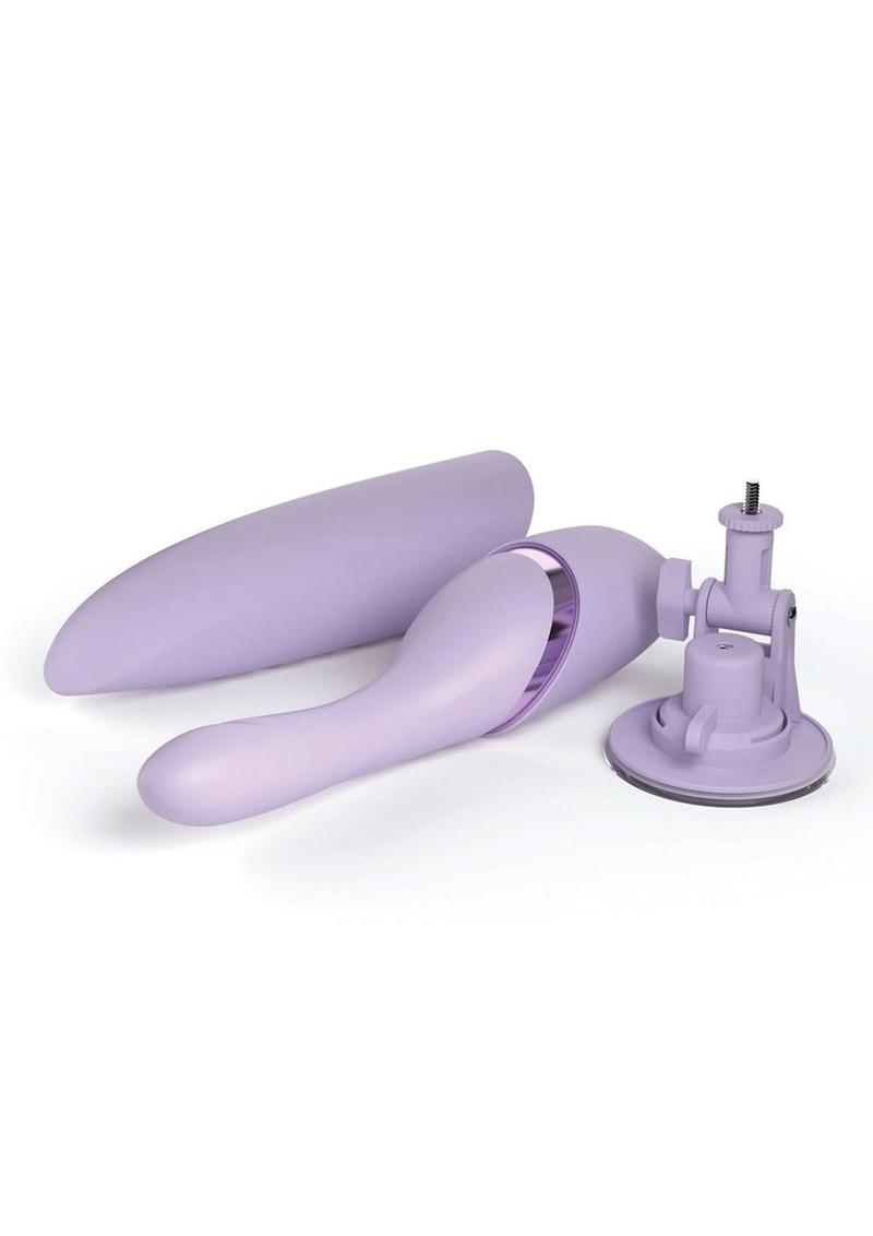 Jimmyjane Hello Bang Rechargeable Silicone Thrusting Vibrator - Lavender/Purple