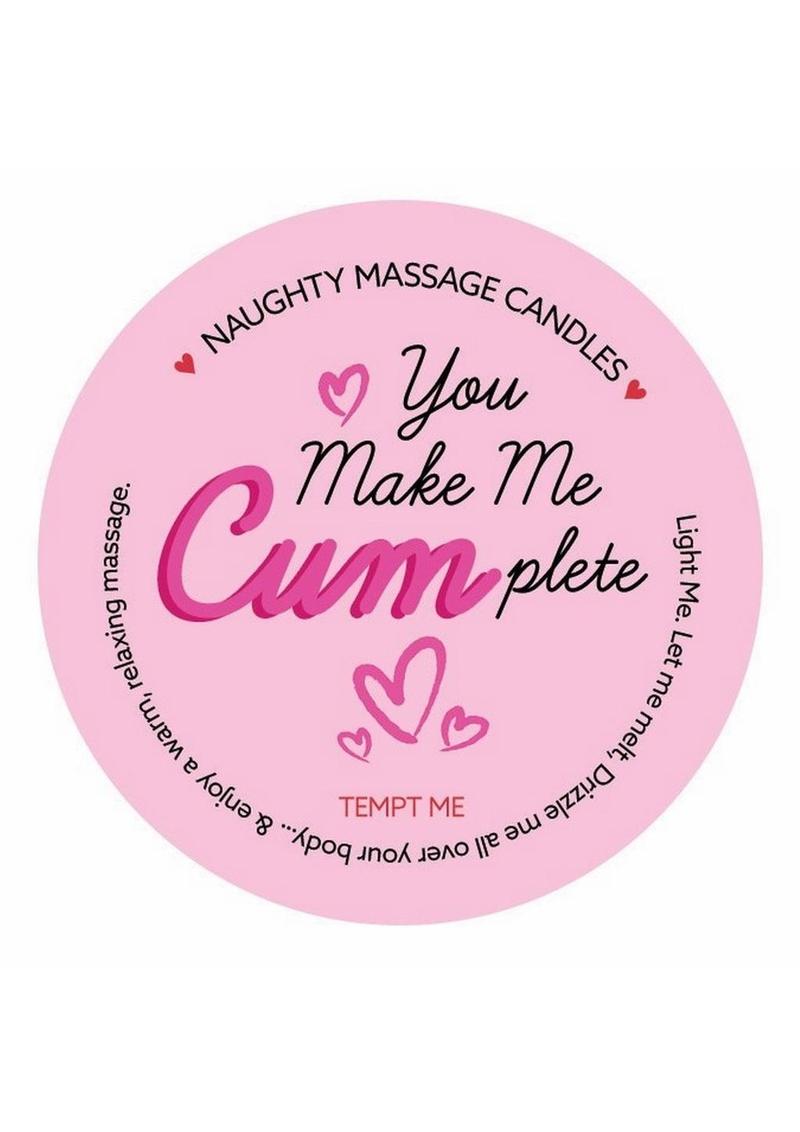 Kama Sutra Valentines Mini Massage Candle 1oz - You Make Me Cum-Plete Me