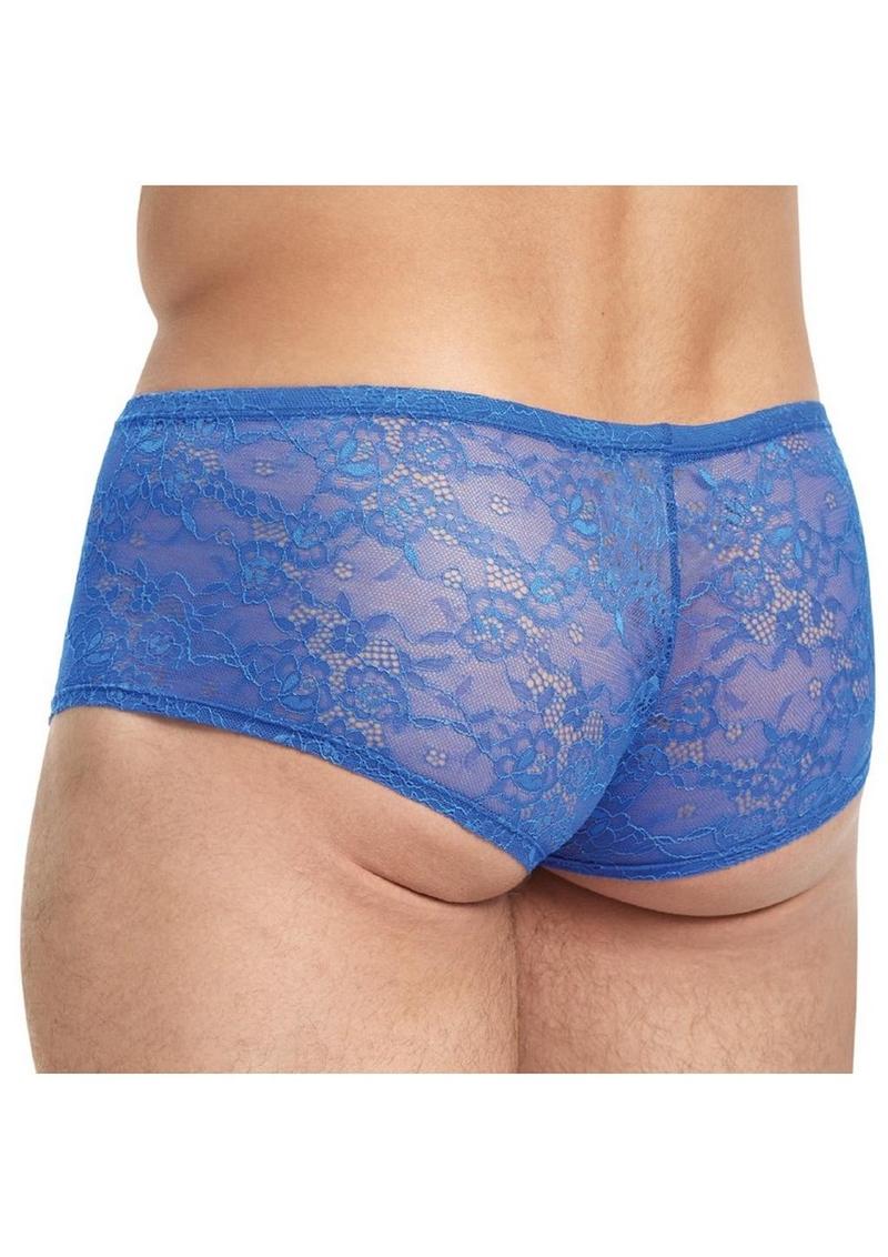 Lace King Lace Trunks - Blue - Medium/Small