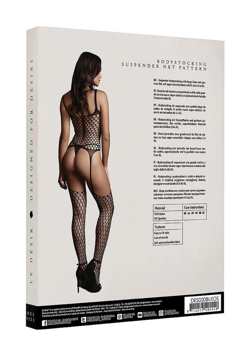 Le Desir Fence Suspender Bodystocking