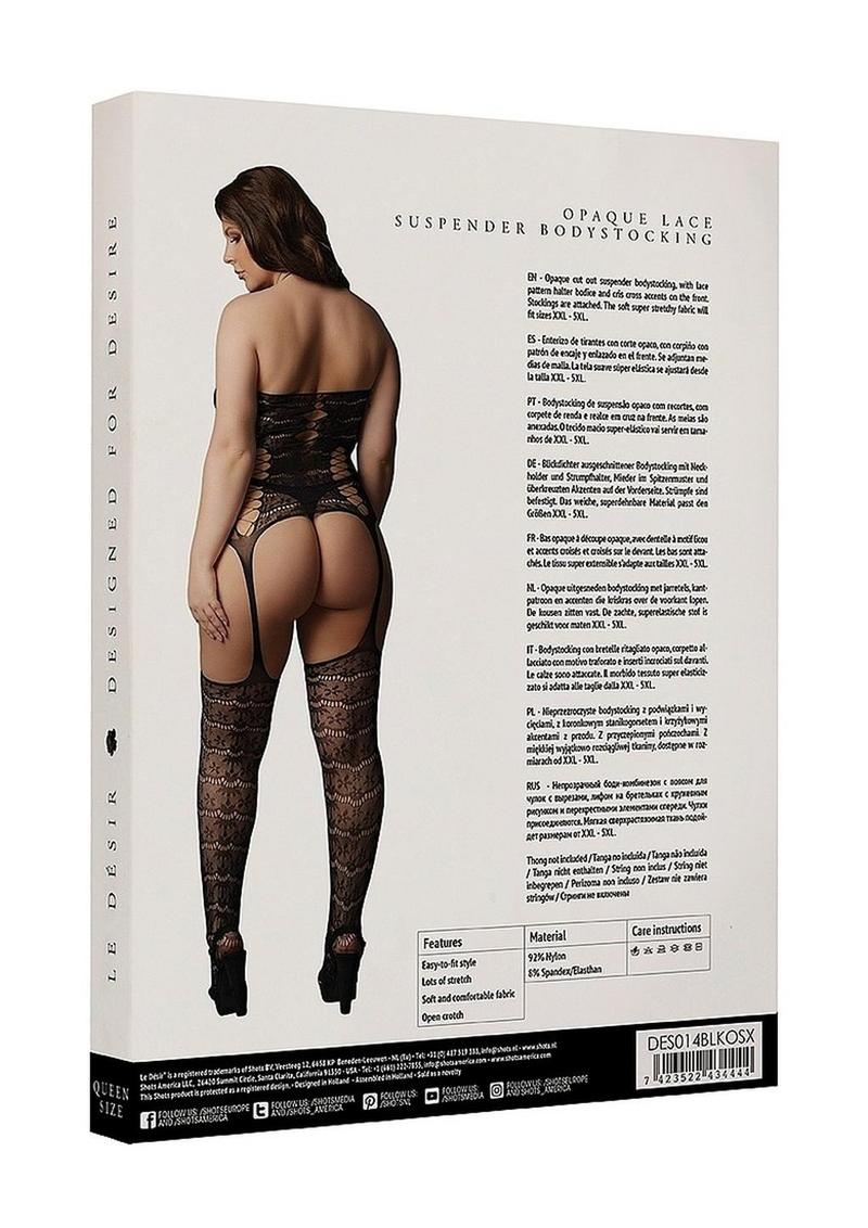 Le Desire Lace Suspender Bodystocking