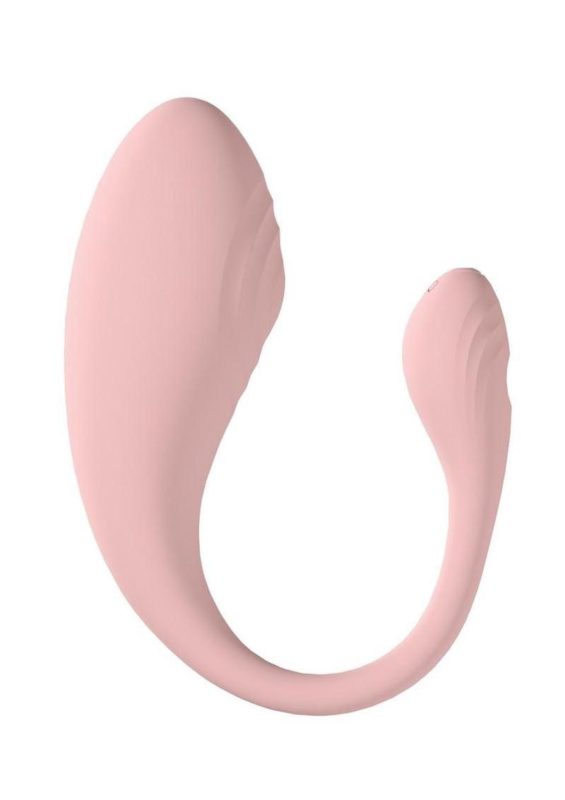 Loveline Wave C-Shape Vibe 10 Function Silicone Rechargeable Vibrator with Remote