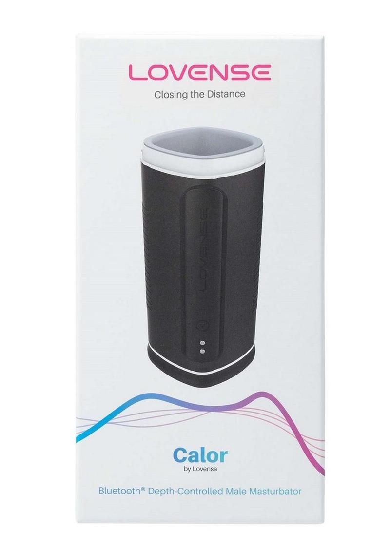 Lovense Calor Rechargeable Bluetooth Remote Stroker - Black