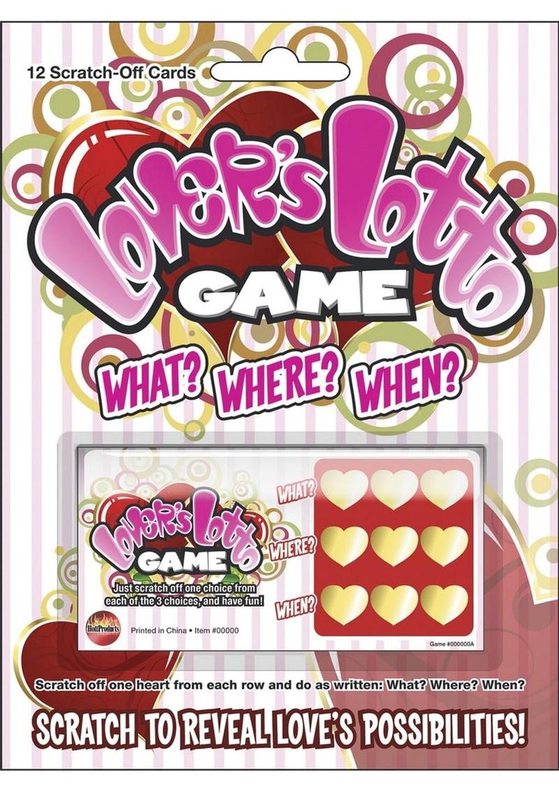 Lovers Lotto Game Scratch N Play Sex Game Carded