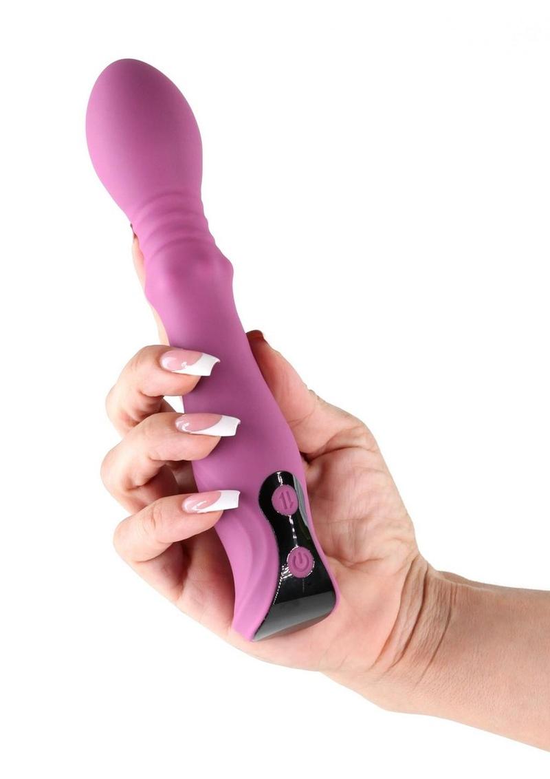 Lust-N-Dreams Cadence Rechargeable Silicone Vibrator - Magenta/Red