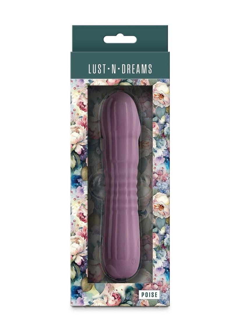 Lust-N-Dreams Poise Rechargeable Silicone Vibrator - Purple