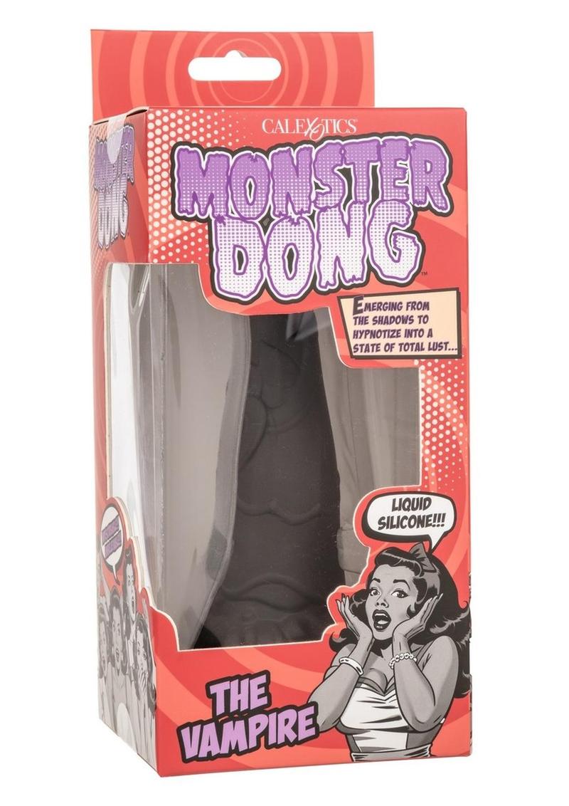 Monster Dong The Vampire Silicone Dildo - Black - 9in