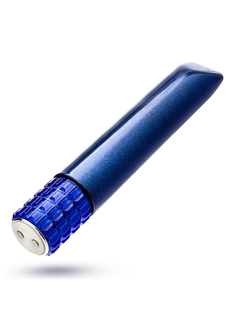 Oh My Gem Mystery Rechargeable Bullet Vibrator - Blue/Sapphire