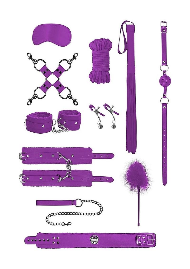 Ouch! Intermediate Bondage Kit - Purple