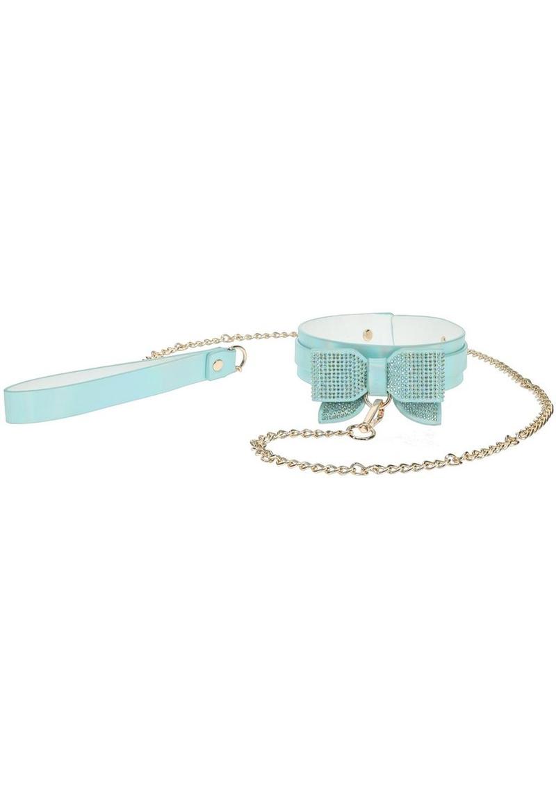 Ouch! Paris Collection Collar with Leash - Blue