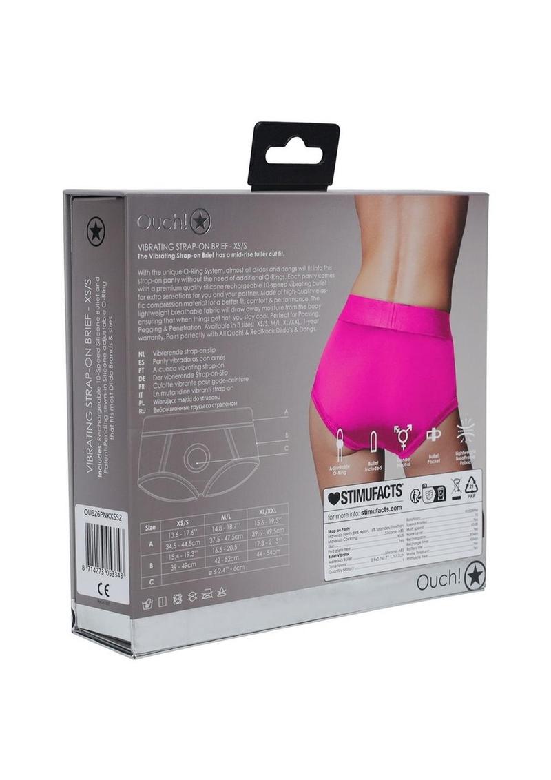 Ouch! Vibrating Strap-On Brief Rechargeable