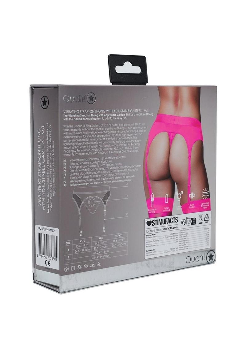 Ouch! Vibrating Strap-On Thong Rechargeable