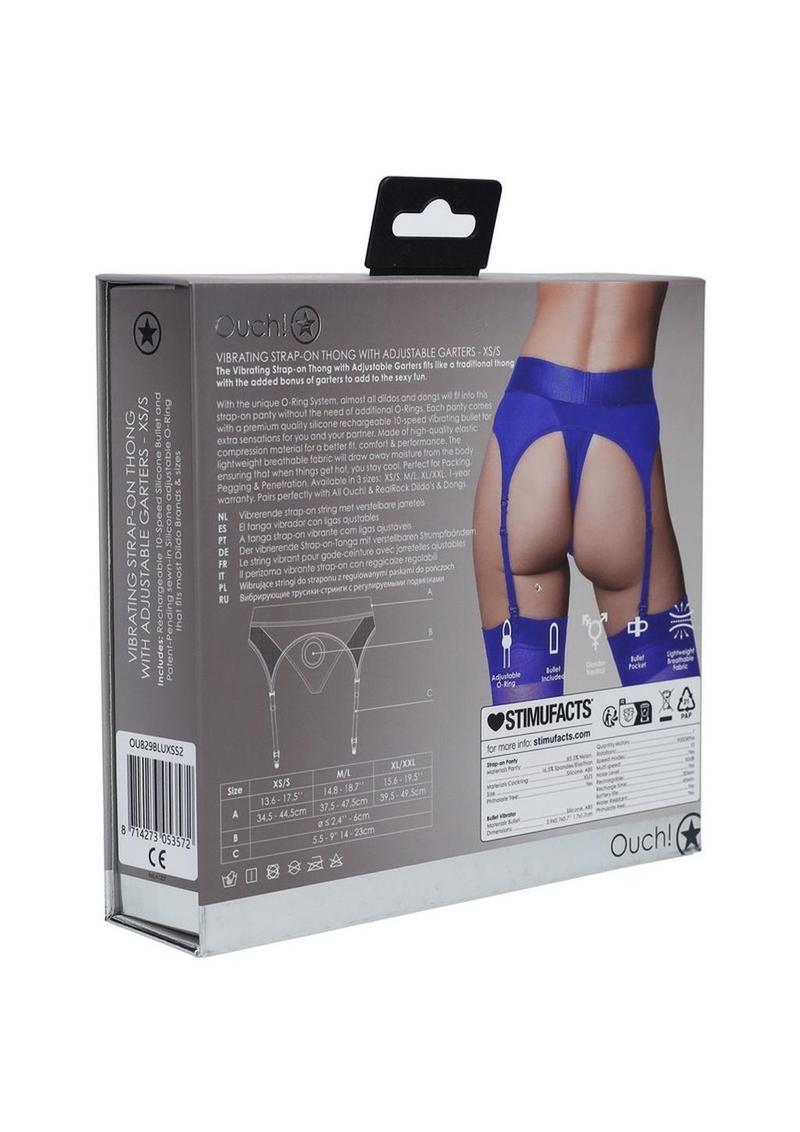 Ouch! Vibrating Strap-On Thong Rechargeable