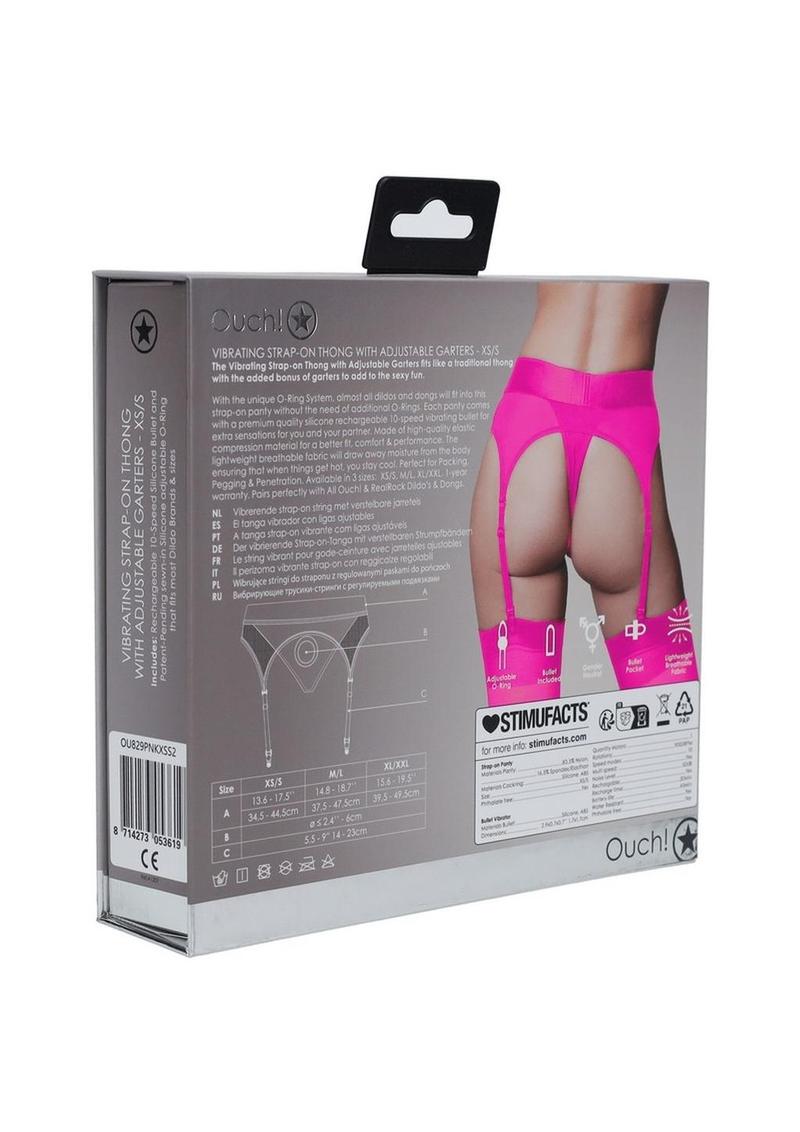 Ouch! Vibrating Strap-On Thong Rechargeable