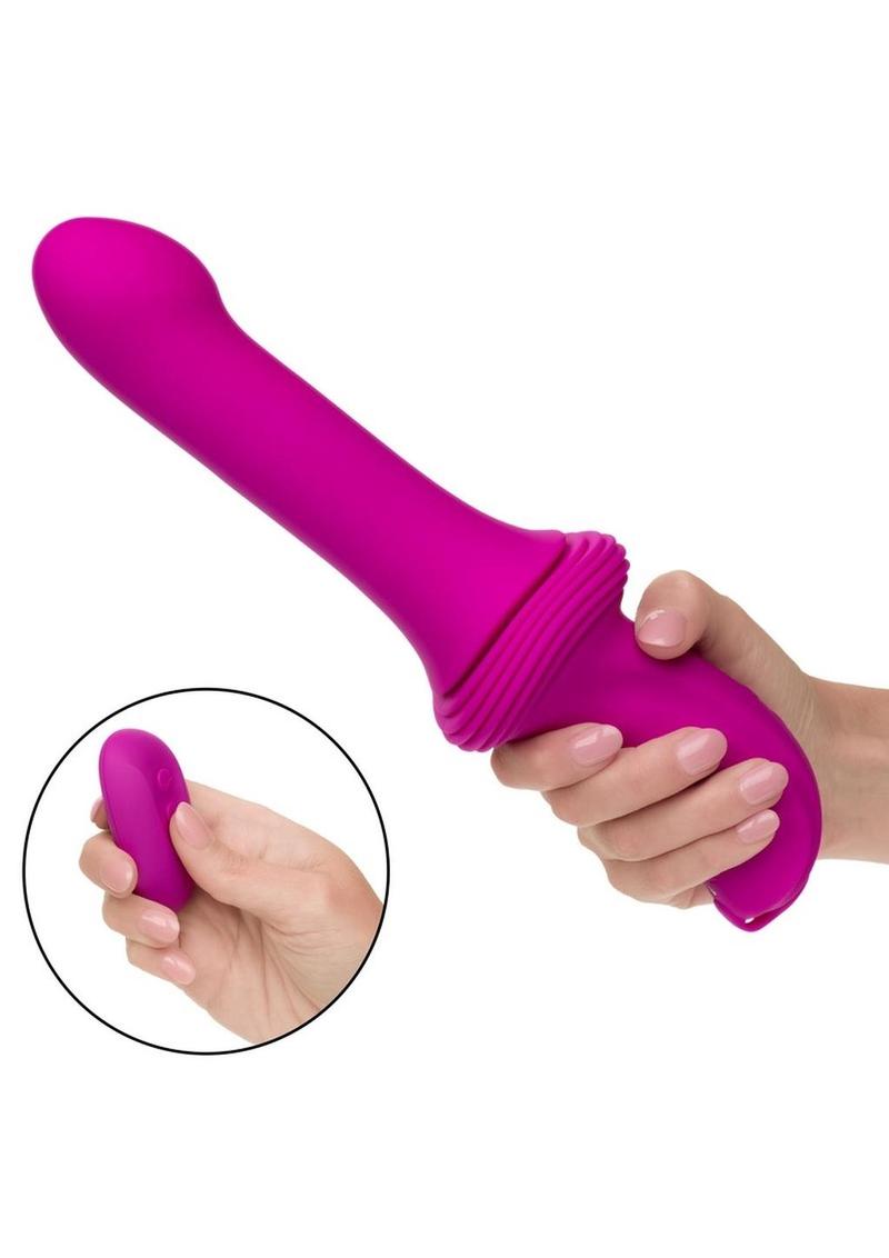 Overdrive Remote Control Rechargeable Silicone Sex Machine Smooth Thruster