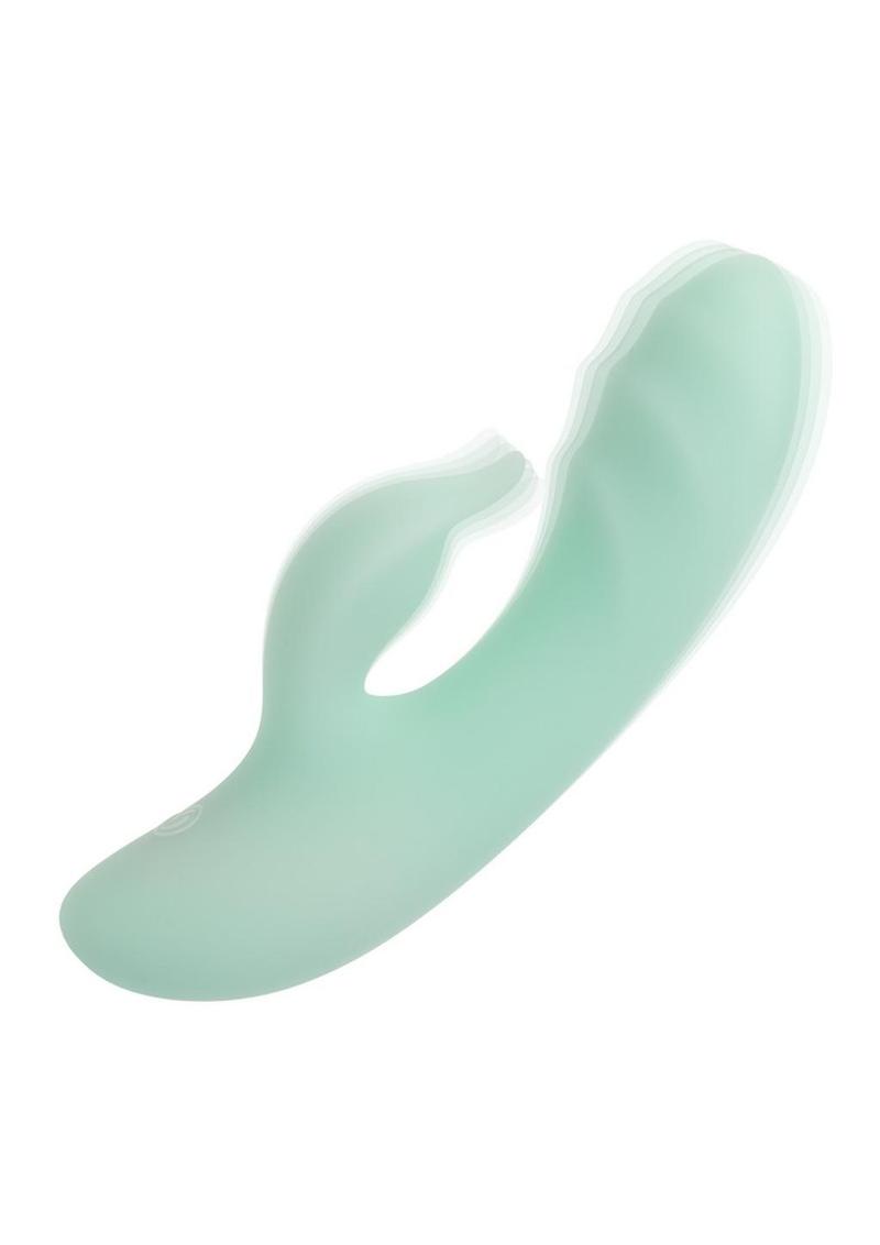 Pacifica Polynesia Rechargeable Silicone Dual Vibrator - Teal