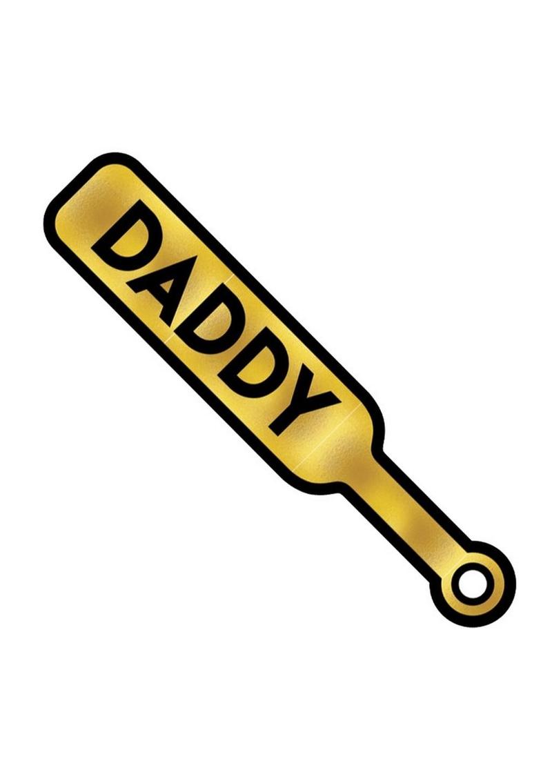 Paddle Daddy Enamel Pin - Black/Yellow