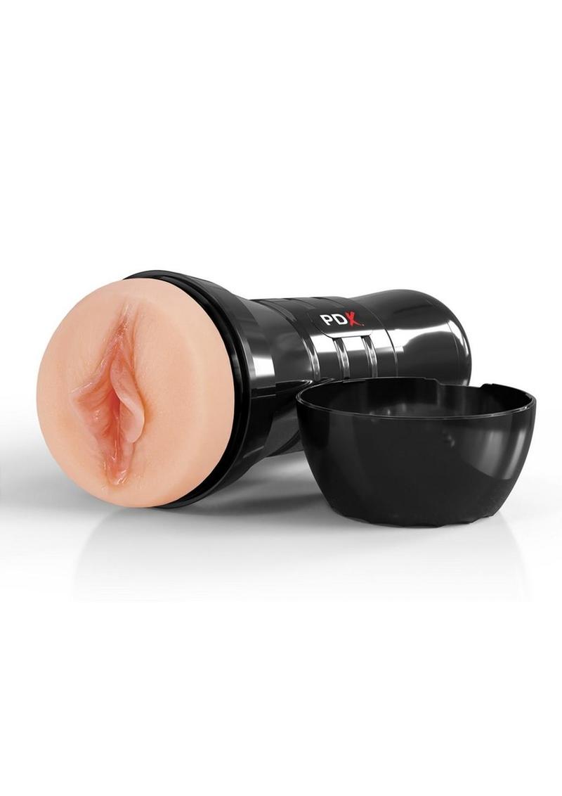 Pdx Extreme Wet Pussies Super Luscious Lips XXL Self Lubricating Stroker - Vanilla