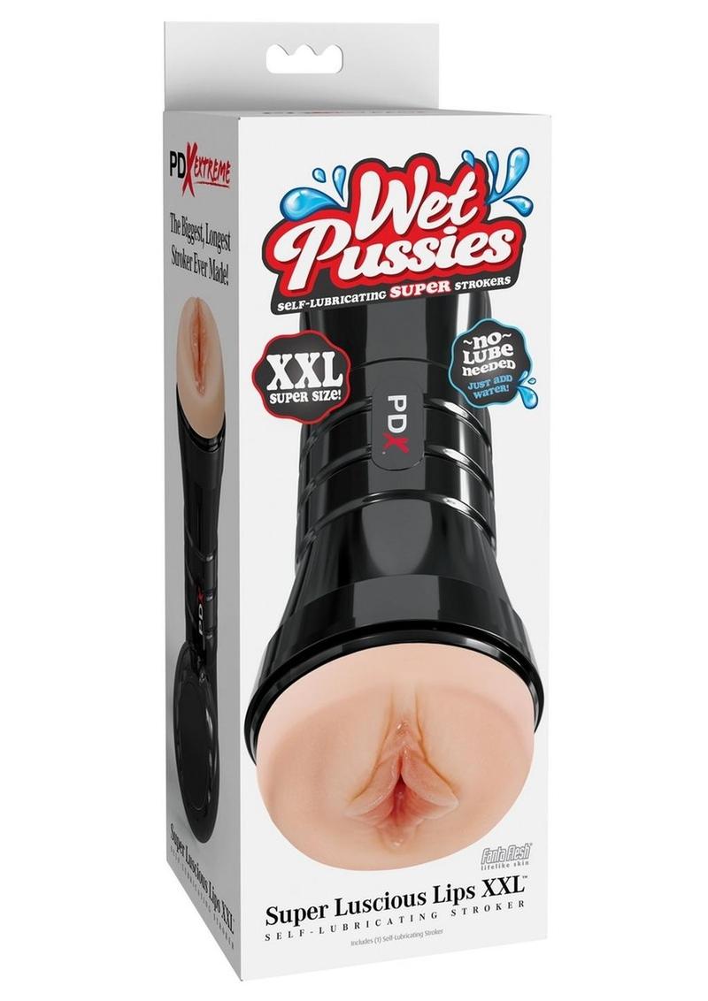 Pdx Extreme Wet Pussies Super Luscious Lips XXL Self Lubricating Stroker