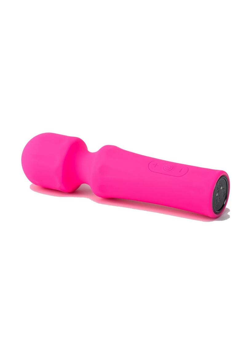 Pink Pussycat Vibrating Mini Wand Rechargeable Massager