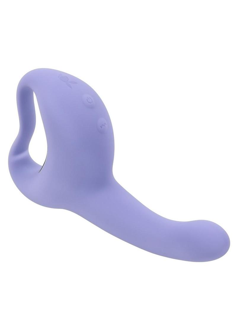 Playboy Nice to Meet You Rechargeable Silicone Vibrator - Purple