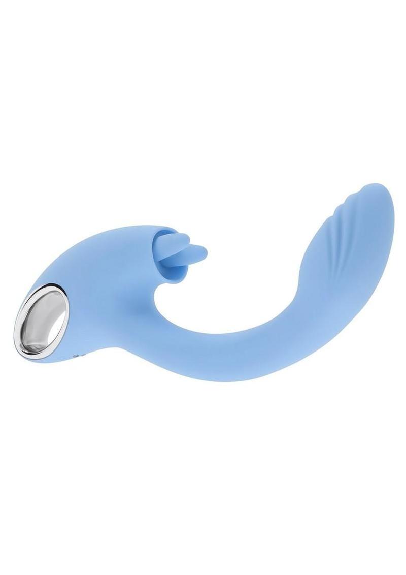 Playboy Sapphire Sky Rechargeable Silicone Dual Vibrator