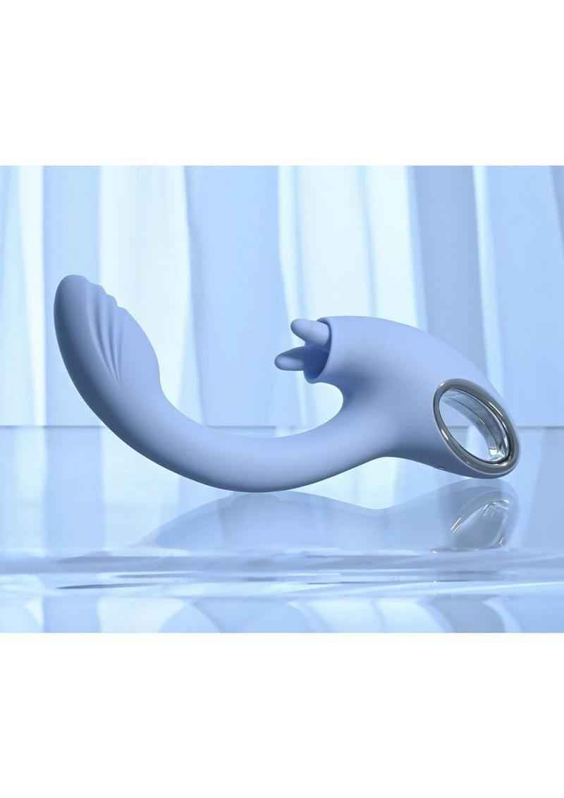 Playboy Sapphire Sky Rechargeable Silicone Dual Vibrator