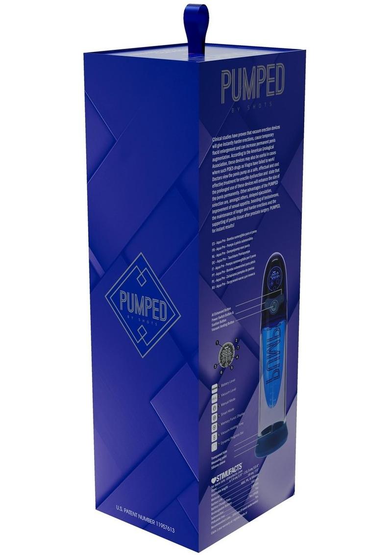 Pumped Aqua Pro Submersible Automatic Rechargeable Silicone Ai Tech Enhanced Penis Pump