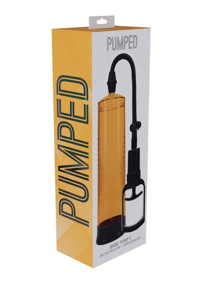 Pumped Basic Pump 2 Water Resistant Silicone Penis Pump - Orange