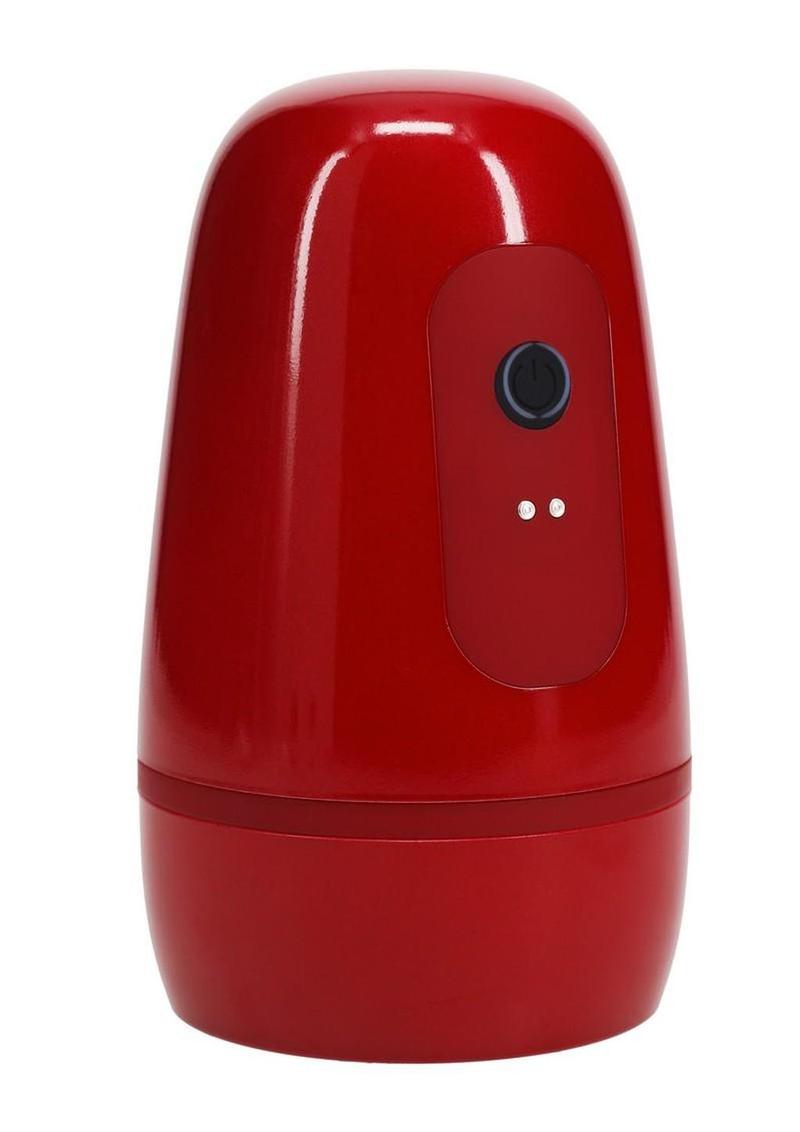 Pumped Vibrobator 10 Function Rechargeable Masturbator - Metallic