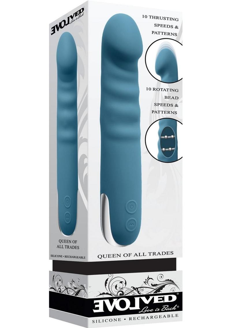 Queen Of All Trades - Rechargeable Silicone Dual Vibrator