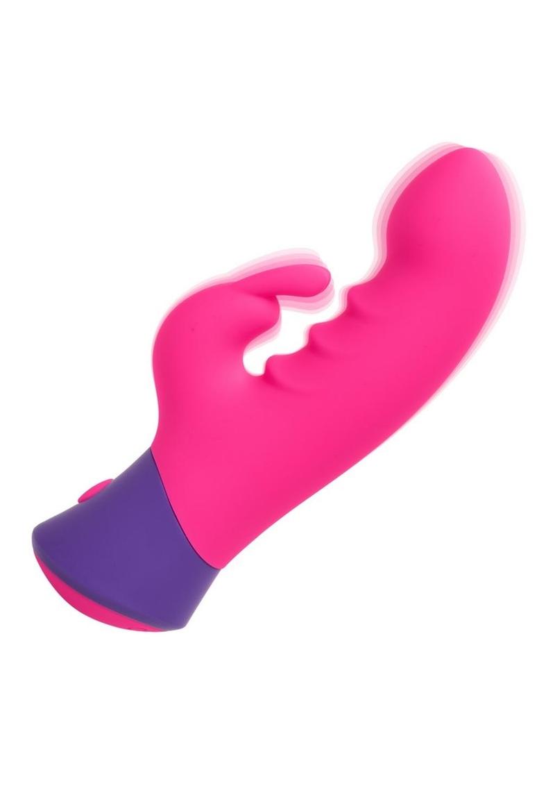 Rave Bunny Rechargeable Silicone Rabbit Vibrator - Pink/Purple