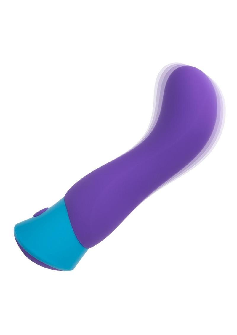 Rave G-Vibe Rechargeable Silicone G-Spot Vibrator - Blue/Purple