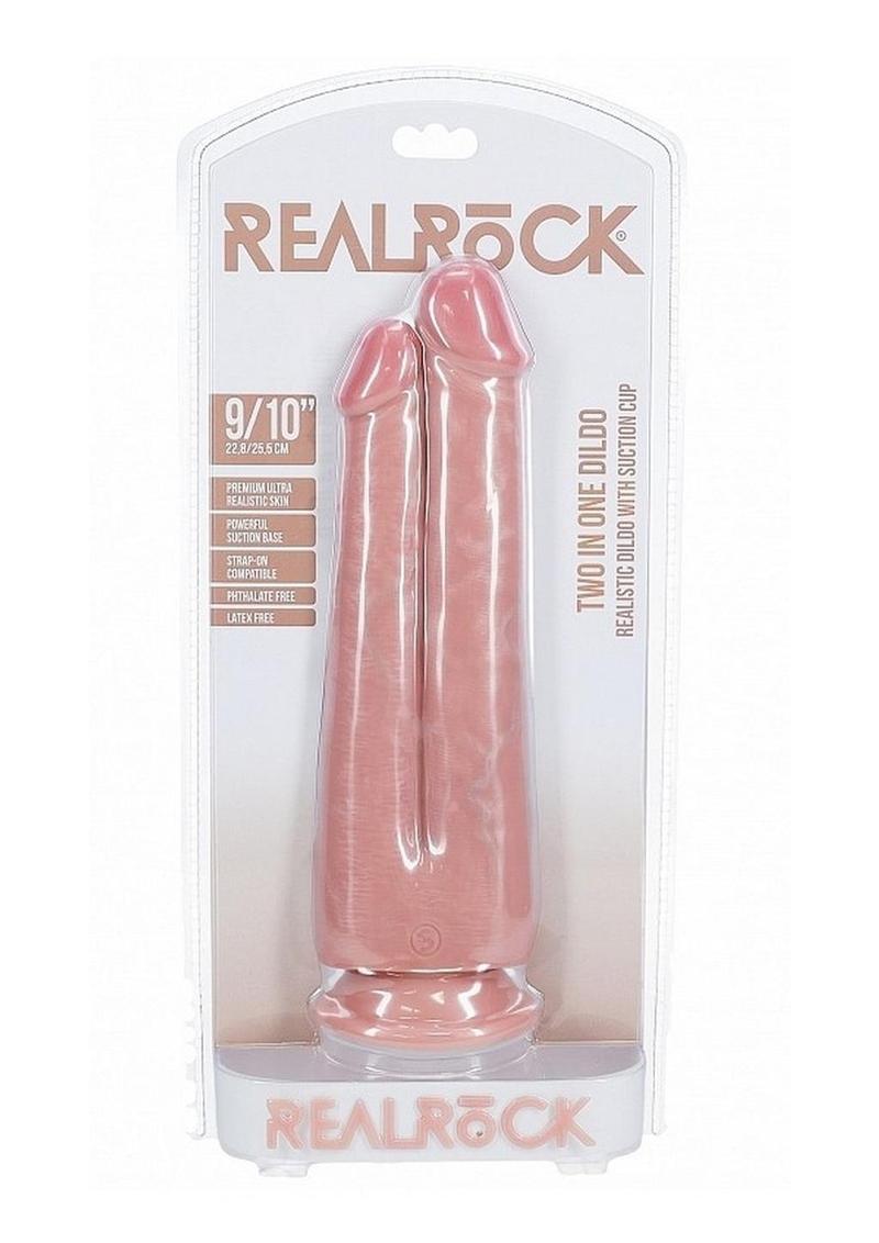 Realrock Ultra Realistic Skin Two In One - Vanilla - 10in/9in