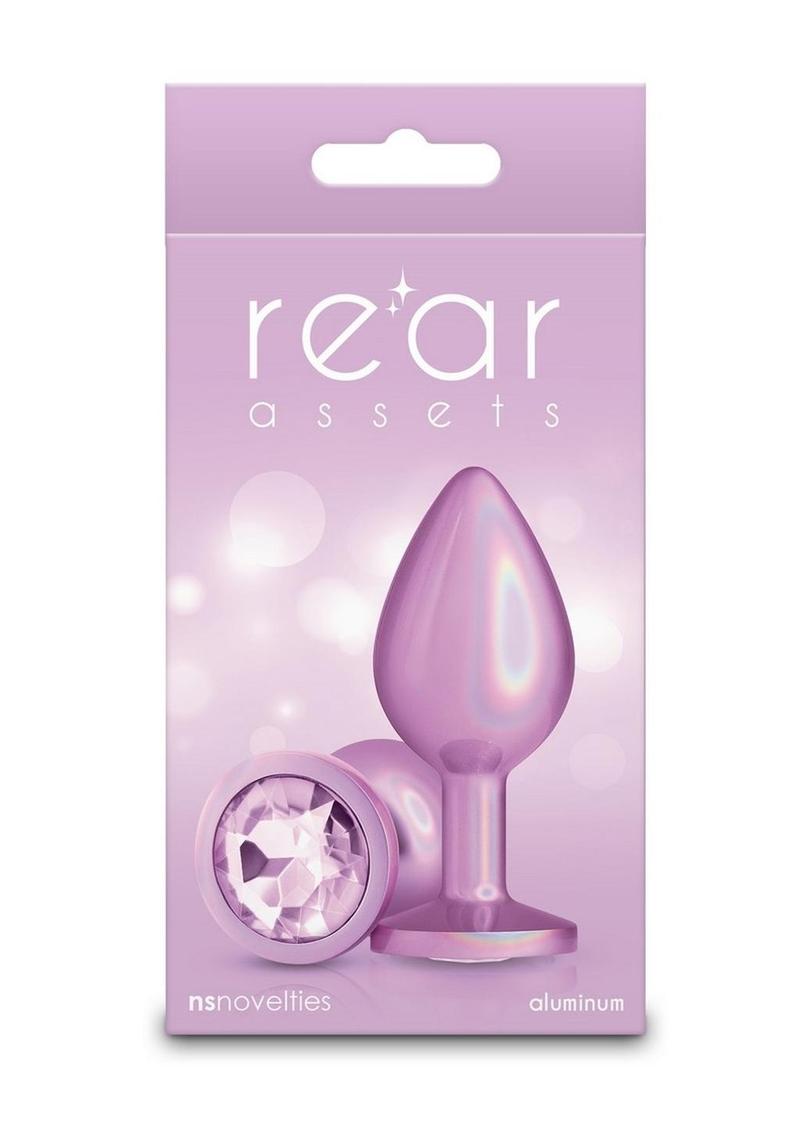 Rear Assets Anal Plug - Medium - Iridescent - Pink - Medium