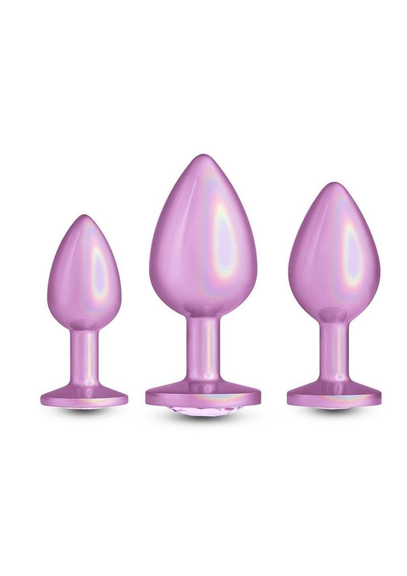 Rear Assets Trainer Chrome Plated Anal Plugs Kit (3pc Set) - Iridescent