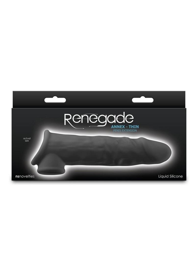 Renegade Annex Silicone Penis Extension - Thin - Chocolate