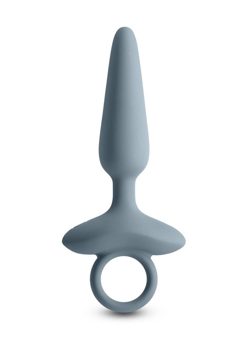 Renegade Maverick Rechargeable Silicone Anal Plug - Gray/Grey