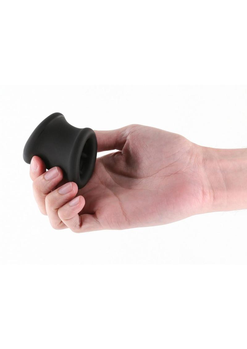 Renegade Suave Silicone Ball Strecher Cock Ring - Black