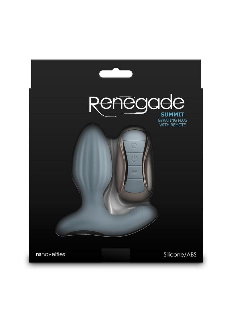 Renegade Summit Rechargeable Silicone Prostate Stimulator - Gray/Grey