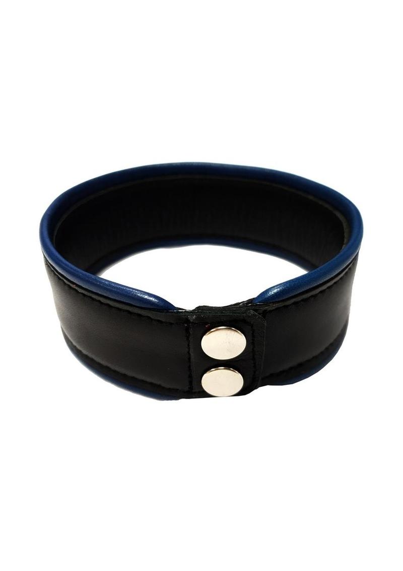 Rouge Arm Band Leather - Black/Blue - Large