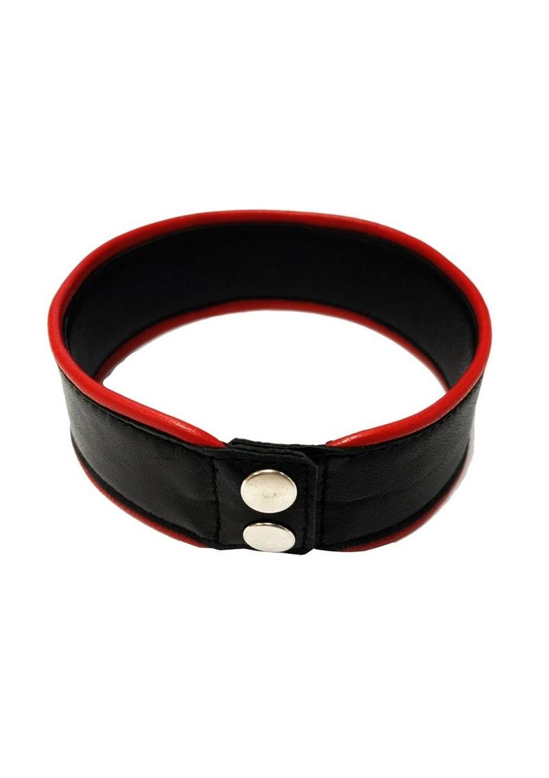 Rouge Arm Band Leather - Black/Red - Large