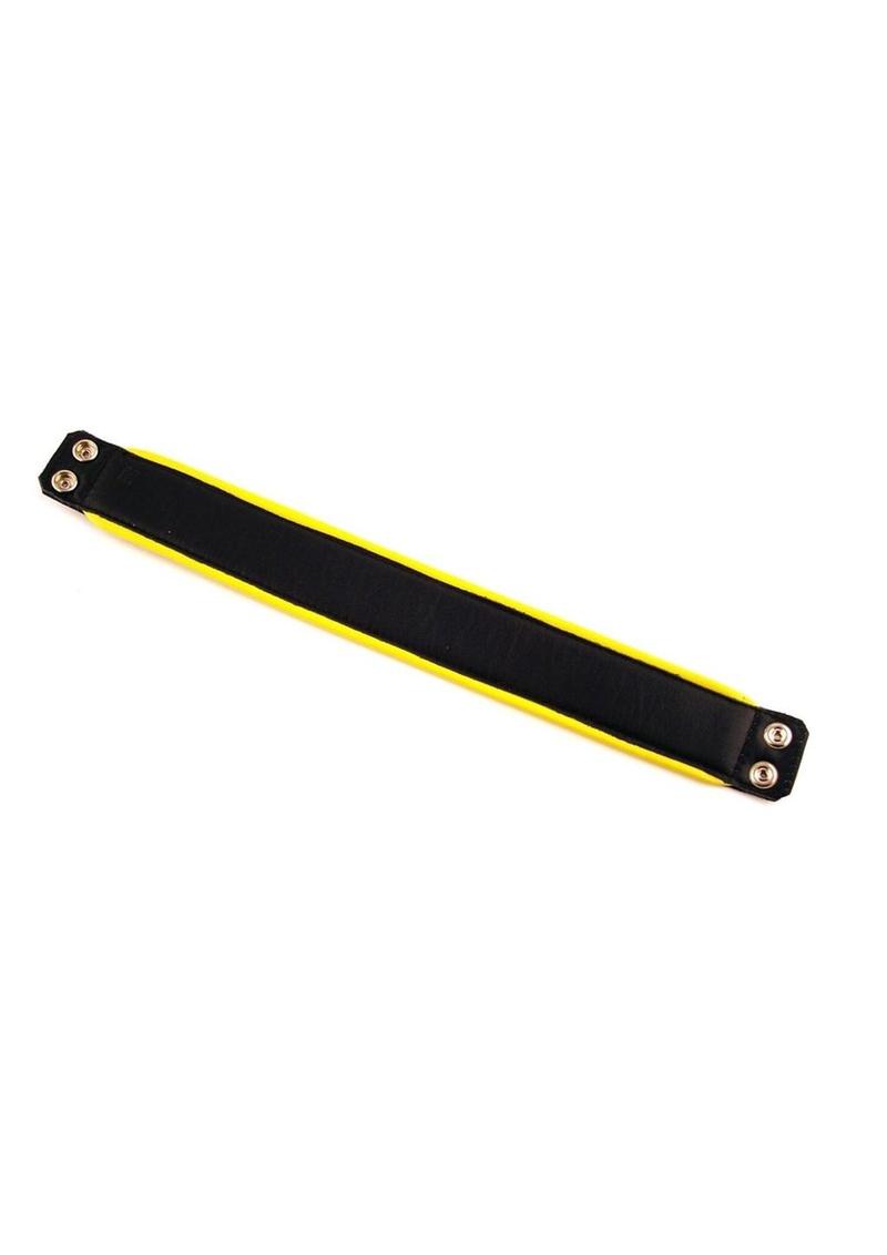 Rouge Arm Band Leather - Black/Yellow - Large