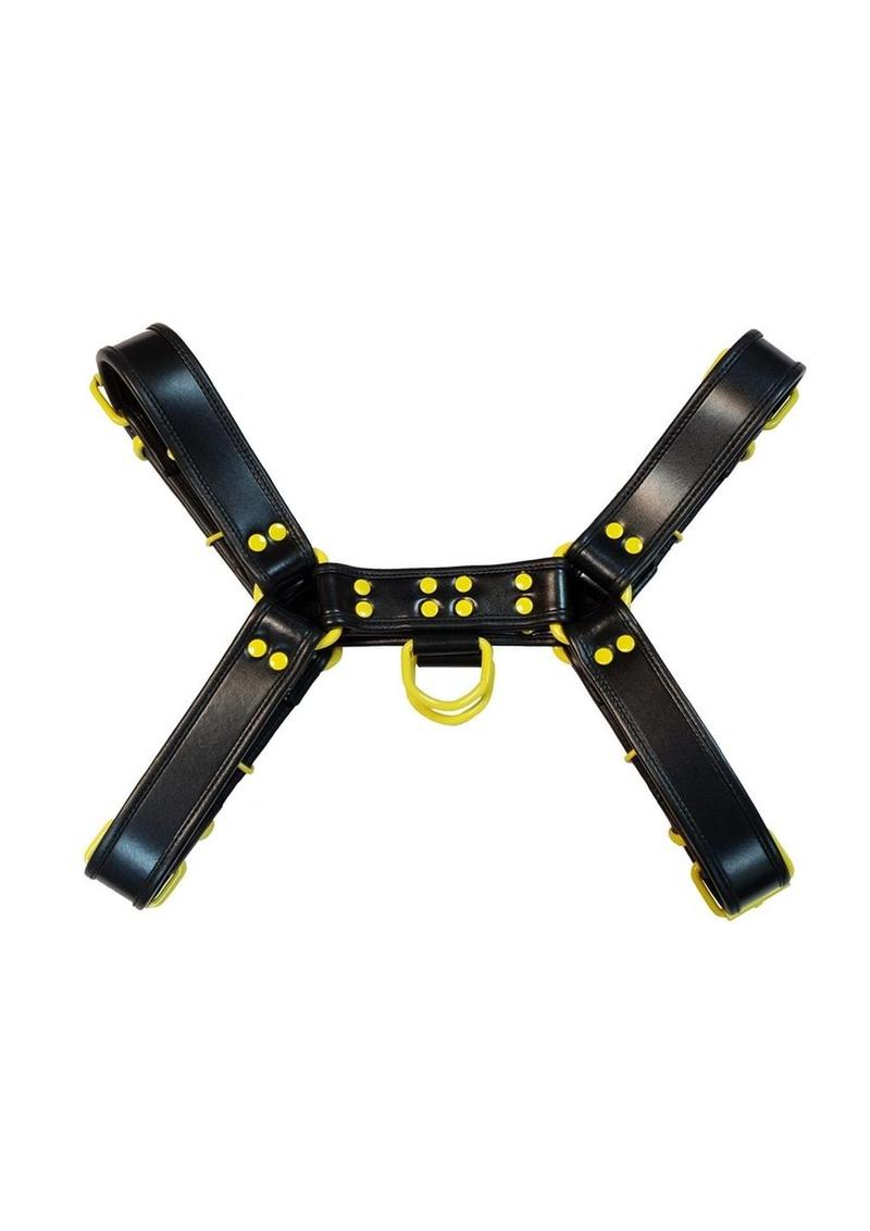 Rouge Harness Black with Yellow Accessories - Black/Yellow - XLarge