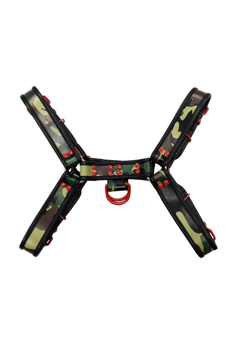 Rouge Harness Camo with Red Accessories - Multicolor - XLarge