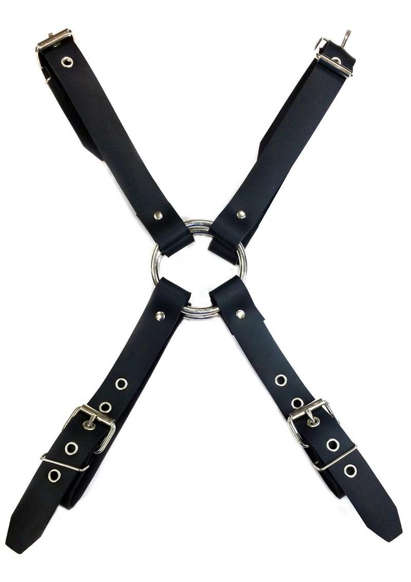 Rouge Rubber Harness - Black - XLarge