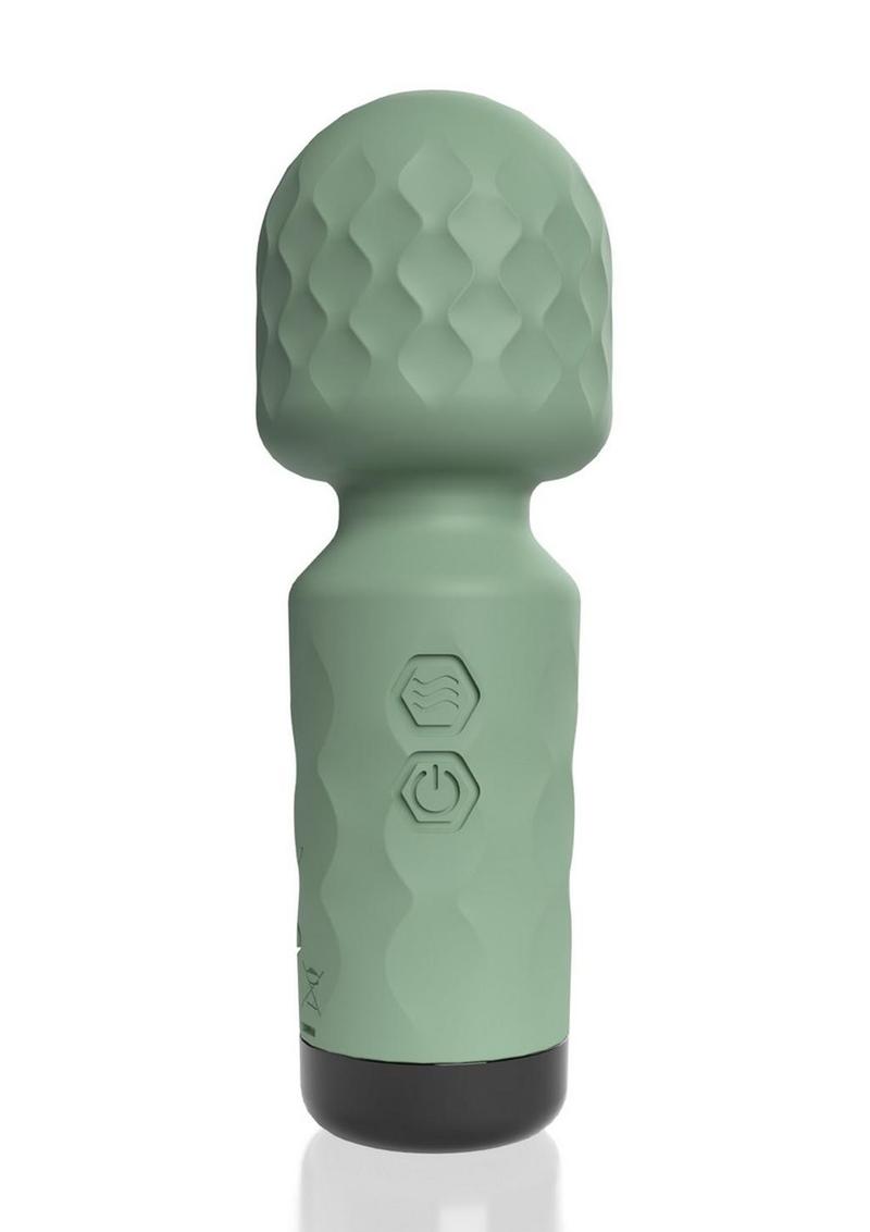 Screaming O Cuties Winny Rechargeable Silicone Vibrating Mini Wand - Sage