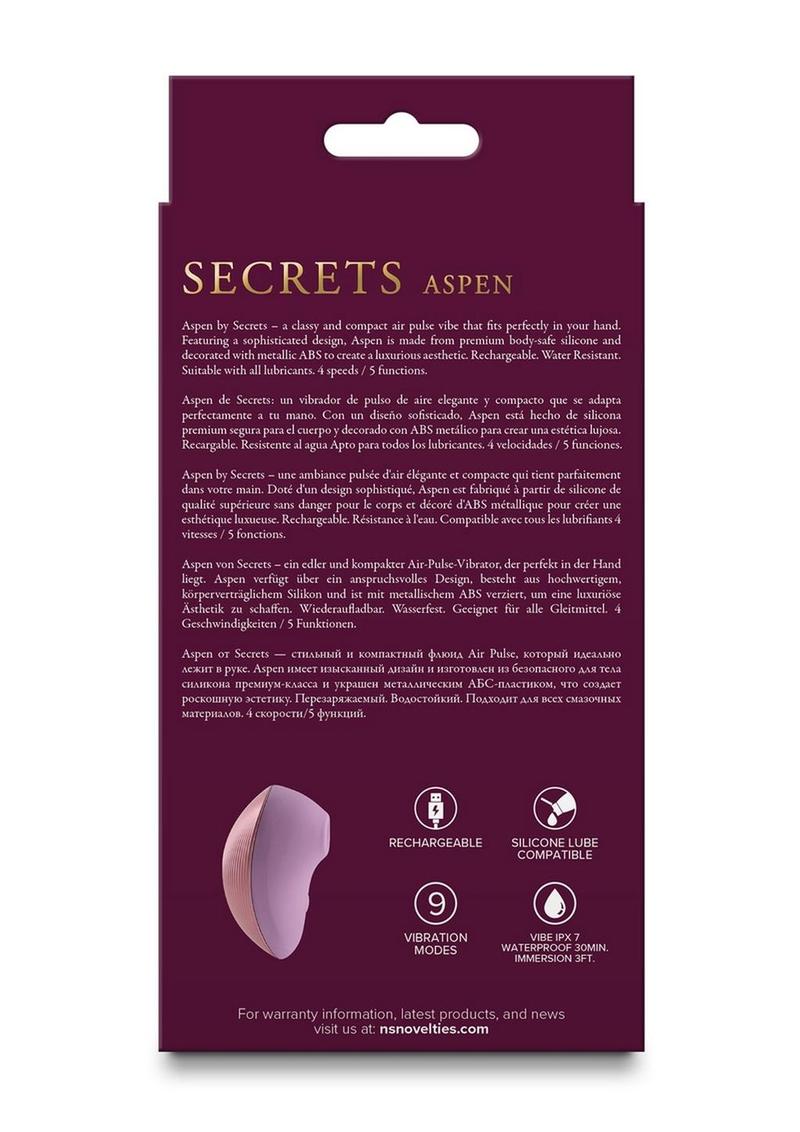 Secrets Aspen Rechargeable Silicone Clitoral Stimulator